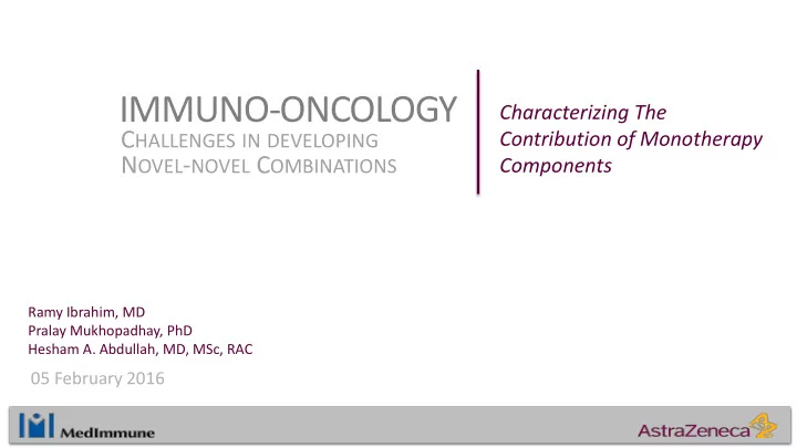 immuno oncology