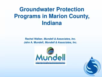 Programs in Marion County,  Indiana Rachel Walker, Mundell &amp; Associates, Inc. John A. Mundell,