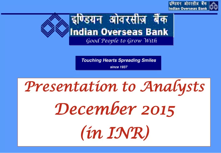 de dece cember mber 201 015 i in inr n inr contin inuin