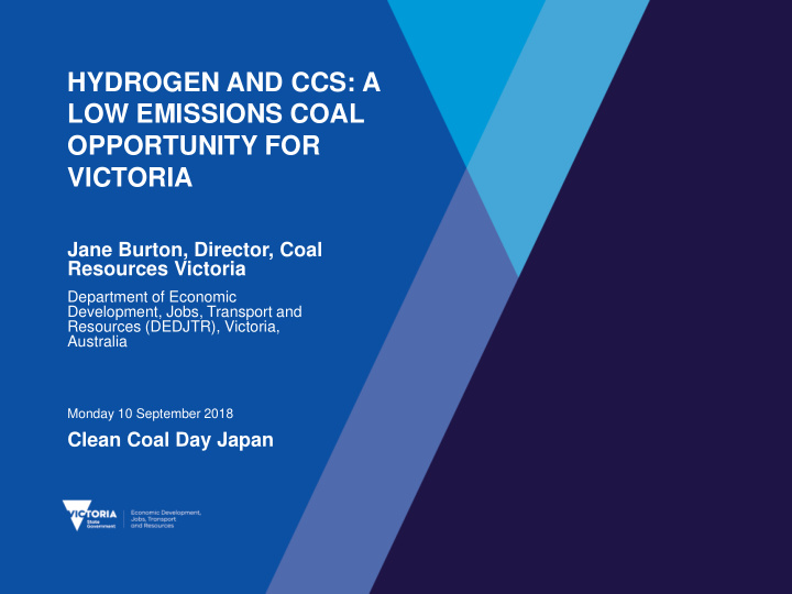 hydrogen and ccs a low emissions coal opportunity for
