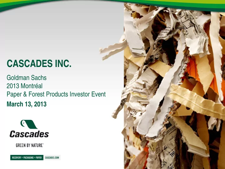 cascades inc