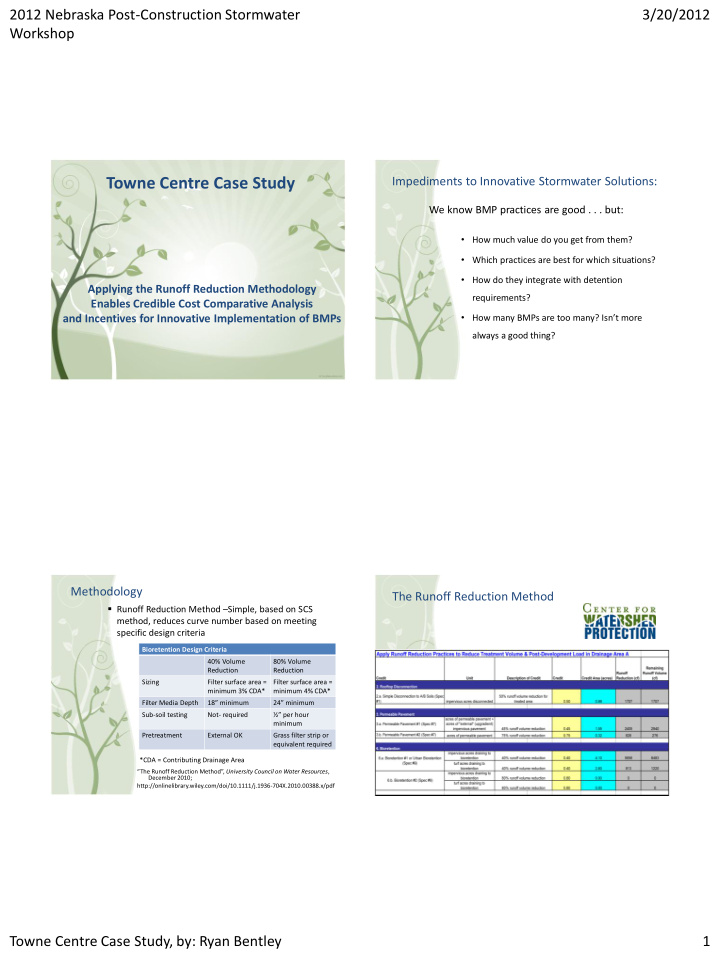 towne centre case study