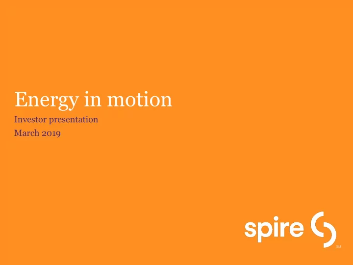 energy in motion