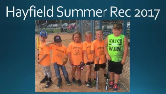Summer Rec Numbers  45  41  38  40  37  36  35  35  34  35  30  30  25  24  24  24  24  25  21  20