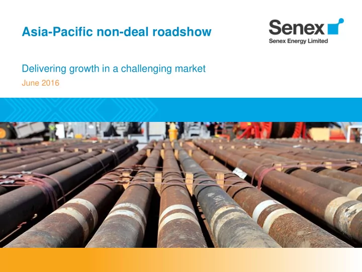 asia pacific non deal roadshow