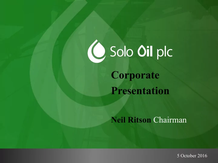 corporate presentation