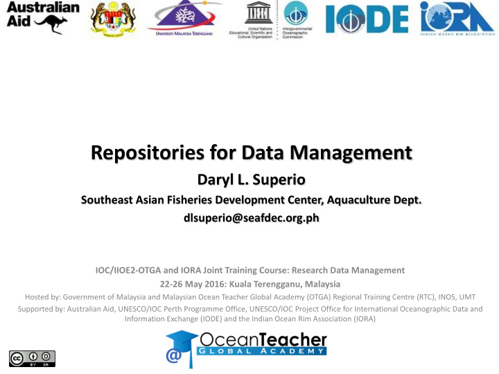 repositories for data management