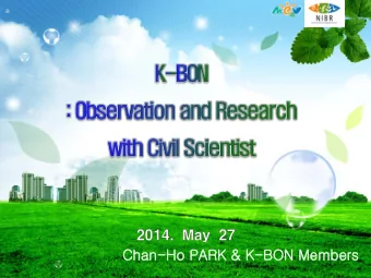 Chan  an-Ho PA  PARK &amp; K  K-BON  ON Me  Members  K-BON  NIBR  MEV  Research  Inst. &amp;  Univ.