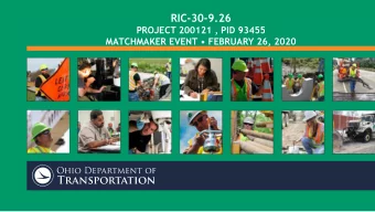 RIC-30-9.26  PROJECT 200121 , PID 93455  MATCHMAKER EVENT  FEBRUARY 26, 2020  GENERAL PROJECT