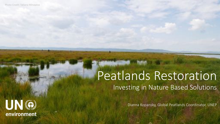 peatlands restoration