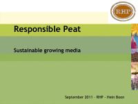 responsible peat