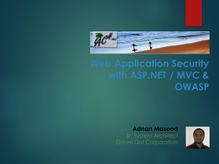 with asp net mvc owasp