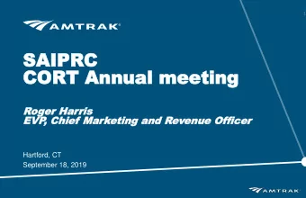 SAIPRC  SAIPR  CORT Annual meeting  COR  T Annual meeting  Roger Har  oger Harris  ris  EVP  EVP  ,