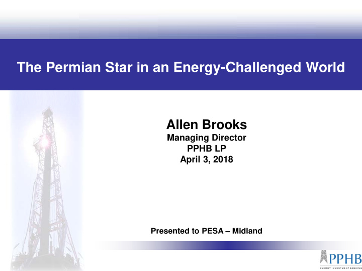 the permian star in an energy challenged world