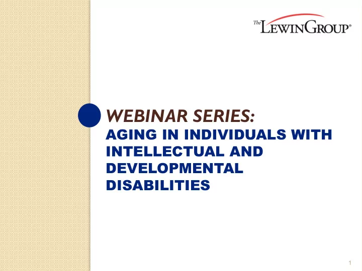 webinar series