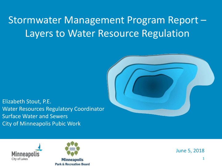 elizabeth stout p e water resources regulatory