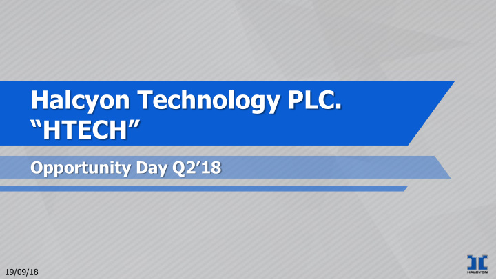 halcyon technology plc htech