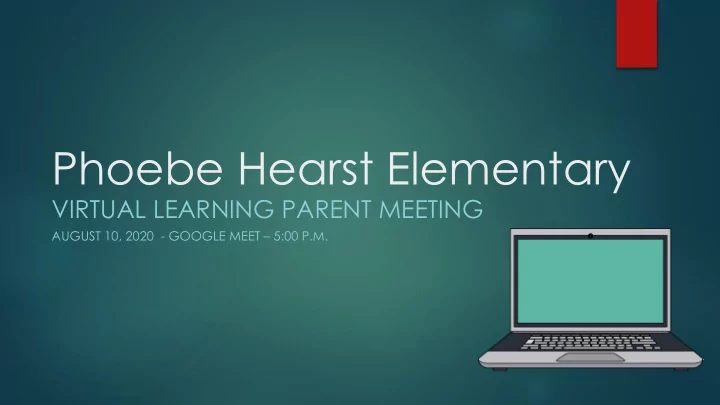 phoebe hearst elementary