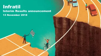 Infratil  Interim Results announcement  13 November 2018  Half Year Overview  Material progress