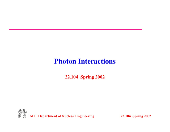 photon interactions