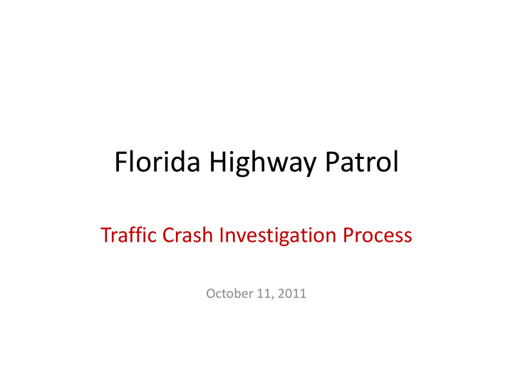 florida highway patrol