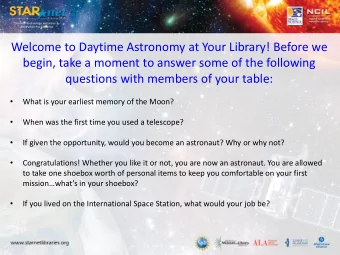 begin, take a moment to answer some of the following  questions with members of your table: