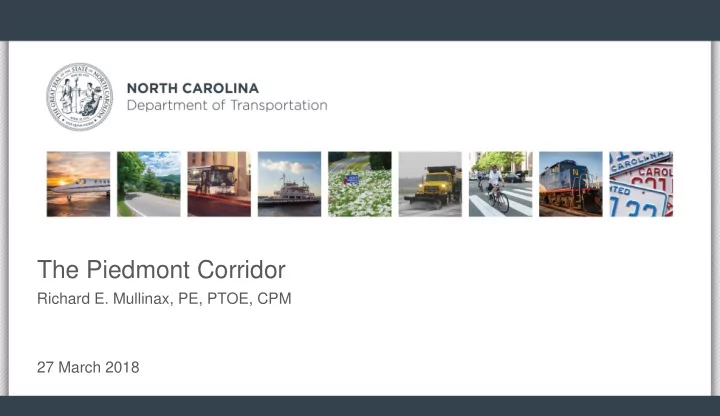 the piedmont corridor
