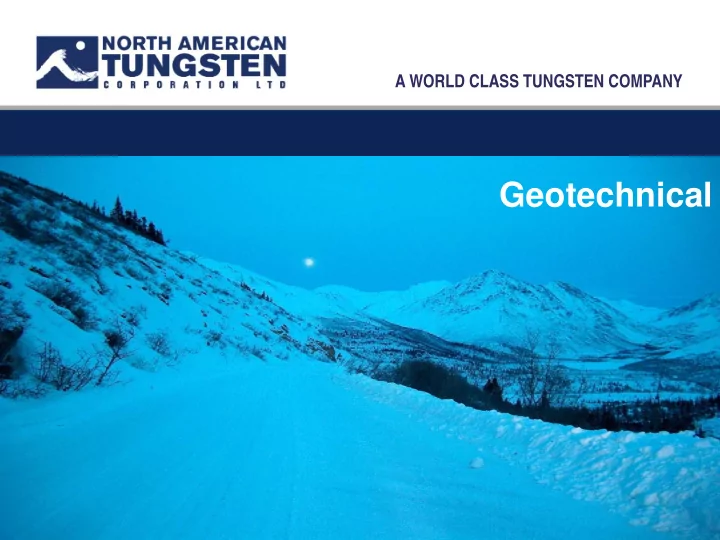 geotechnical
