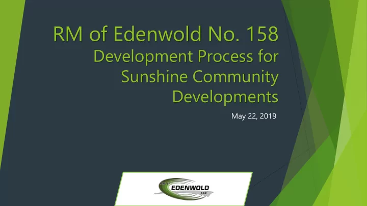 rm of edenwold no 158