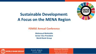 Contents  1. Global Megatrends  2. From the MDGs to the SDGs  3. Policy &amp; Regional Developments