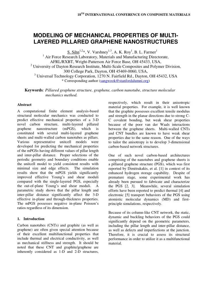 modeling of mechanical properties of multi layered