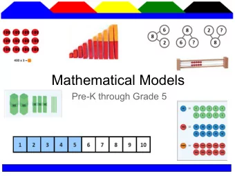 Mathematical Models  Pre-K through Grade 5  1. Array and Area Model (Grades 1-5)  An array or area