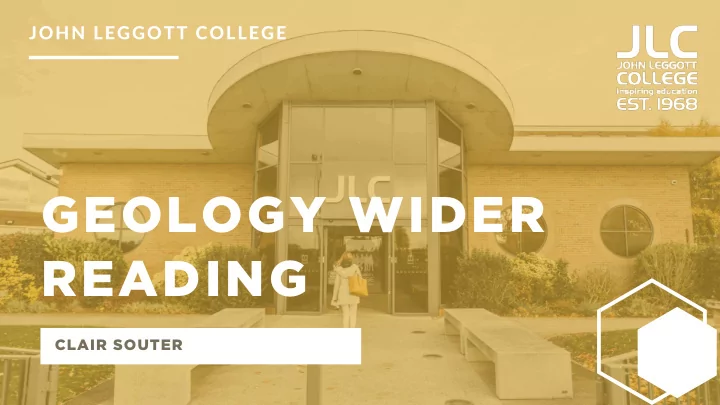 geology wider reading