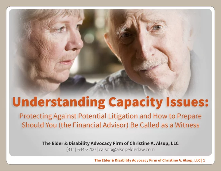 understanding capacity issues
