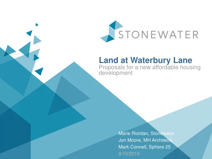land at waterbury lane