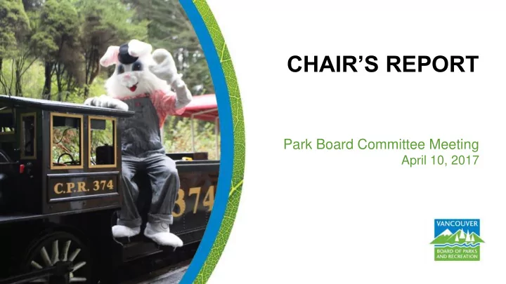 chair s report