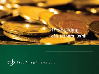 The Building  Second level  of a Mineral Bank  Third level  Fourth level  Fifth level