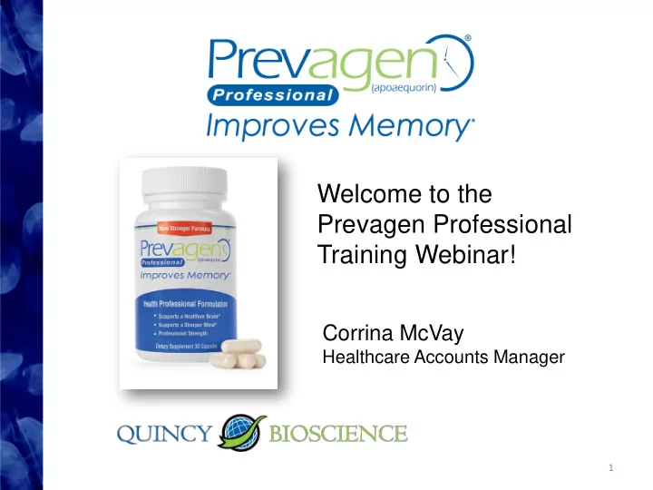 prevagen professional