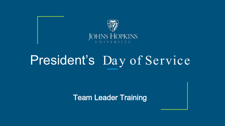 president s day of service