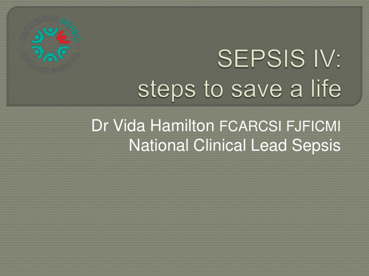 national clinical lead sepsis