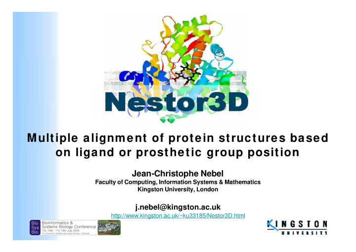 multiple alignment of protein structures based on ligand