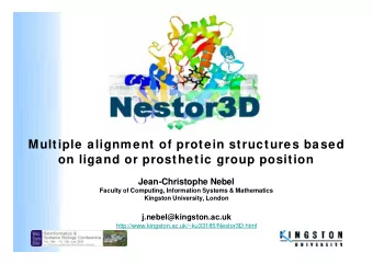 Multiple alignment of protein structures based  on ligand or prosthetic group position