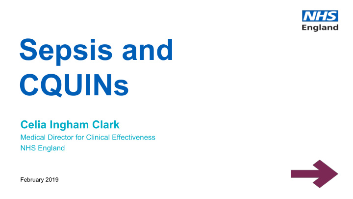 sepsis and cquins