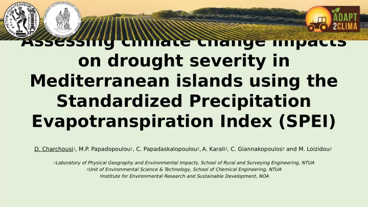 assessing climate change impacts on drought severity in