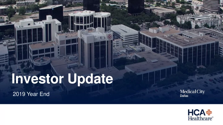 investor update