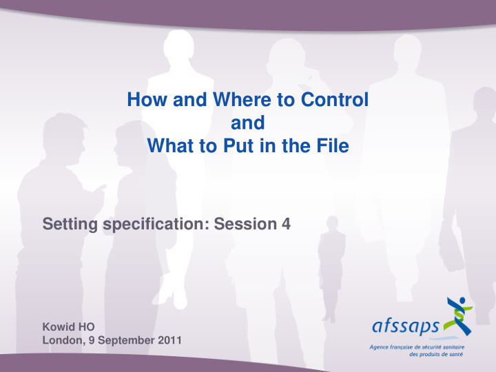 how and where to control and what to put in the file