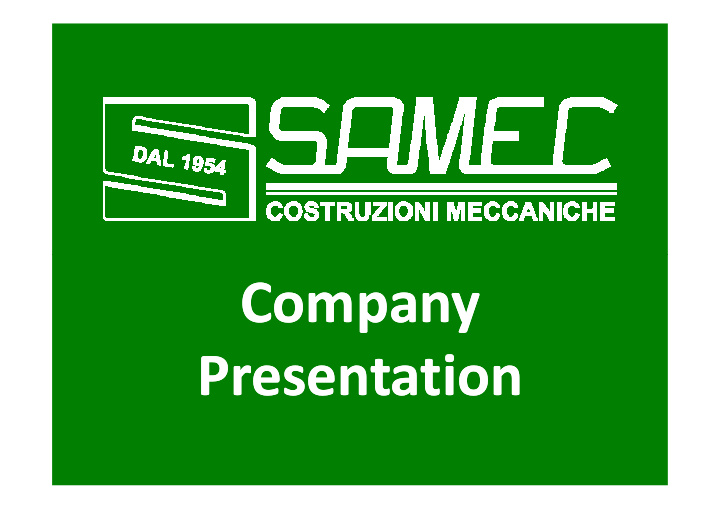 company company presentation presentation company company