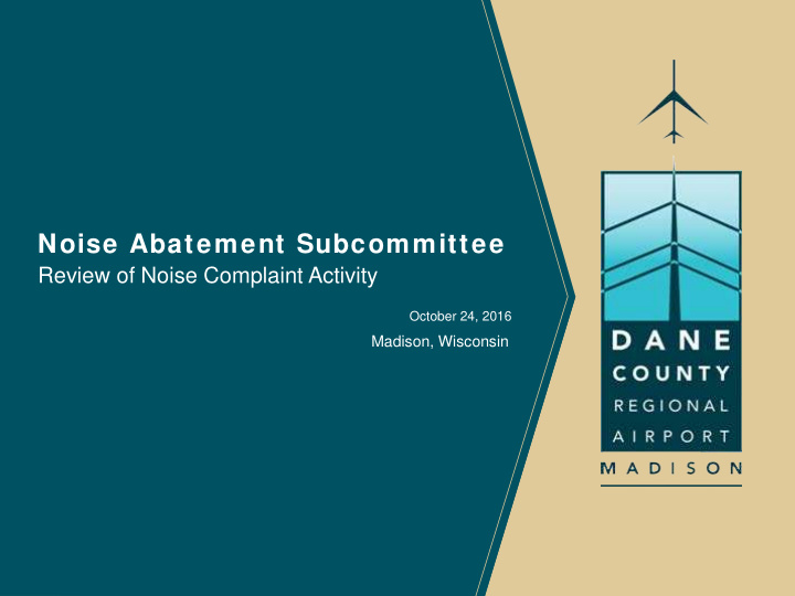 noise abatement subcommittee