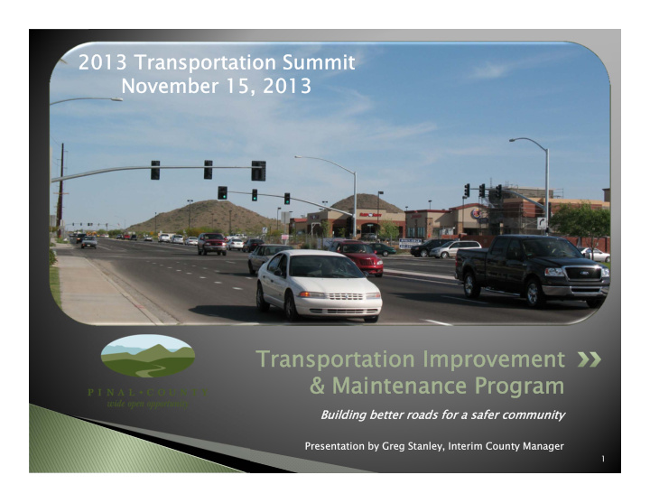 transportation improvement transportation improvement