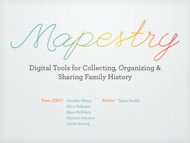 digital tools for collecting organizing sharing family